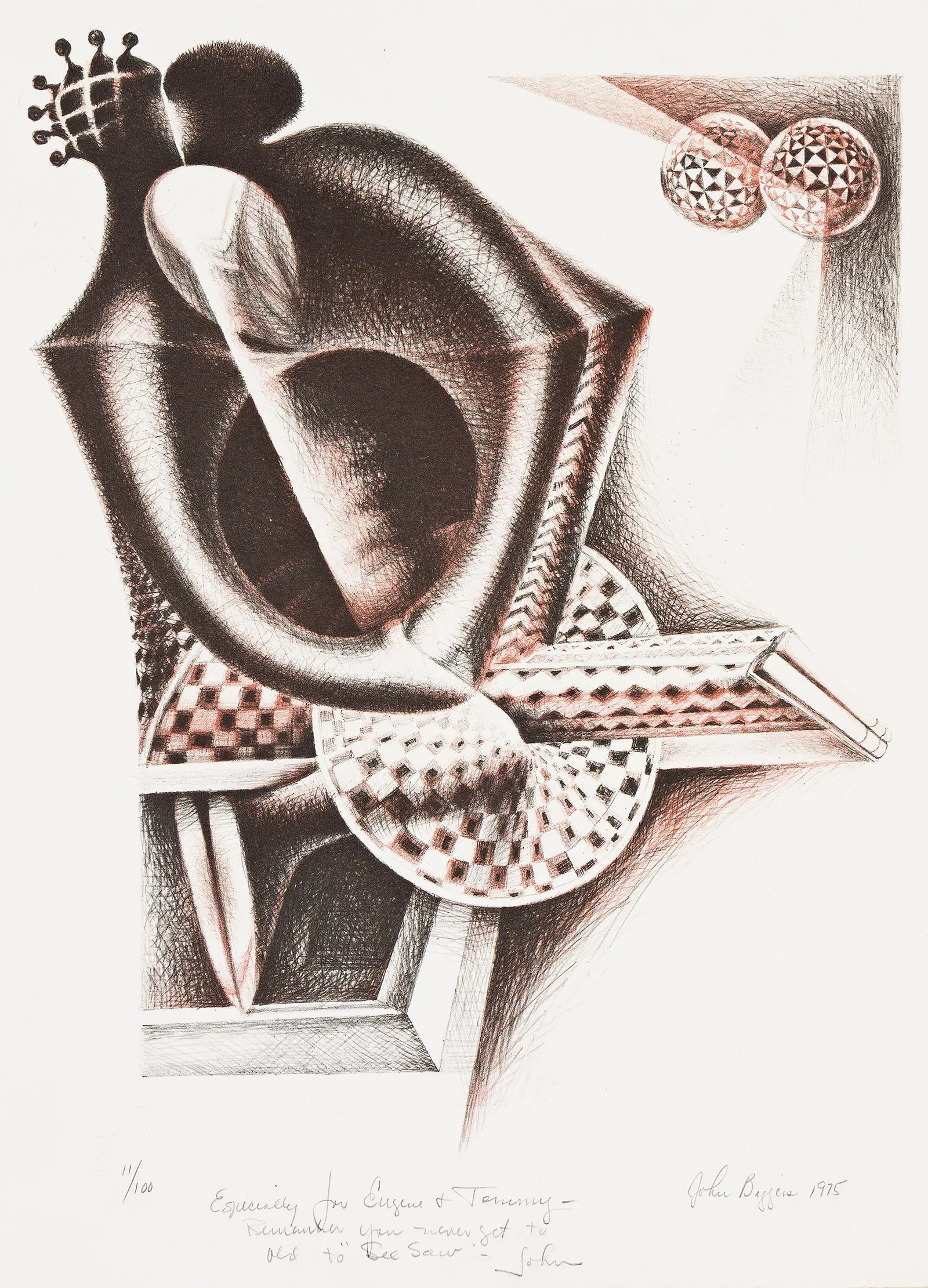 John Biggers (1924-2001), Wedding Dance, See Saw, 1975.