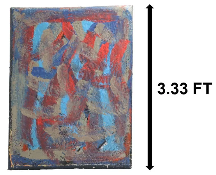 John Frates (Born 1943) American, Large Oil on Canvas Abstract Expressionist "After Rothko #1"