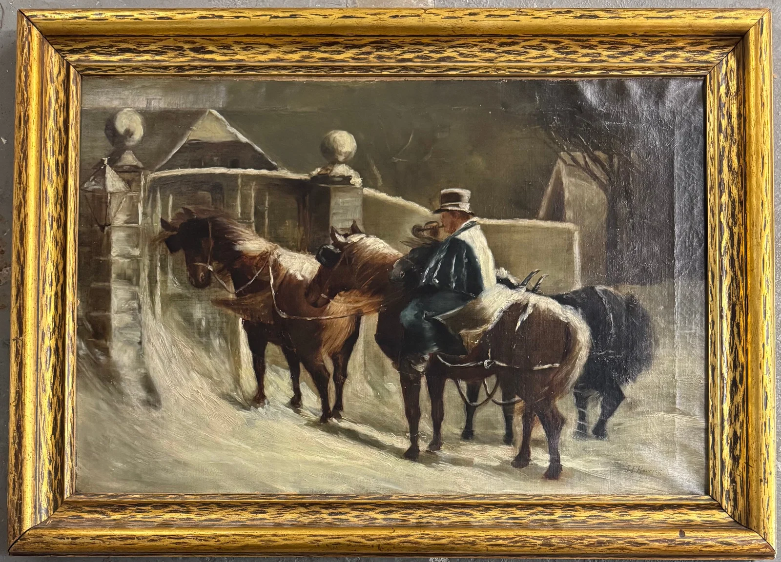 John Frederick Herring Jr Oil on Canvas Painting
