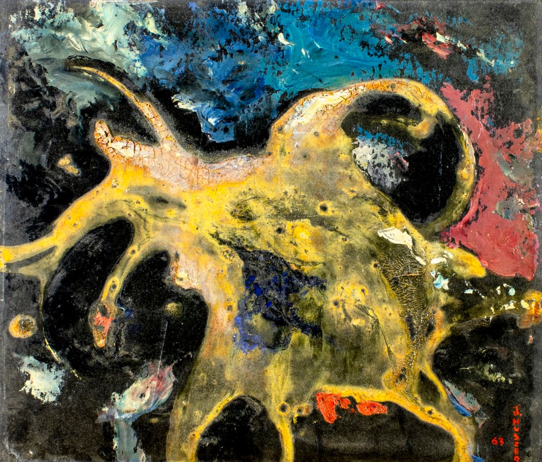 John Huszer (RI,1912-1983) oil painting