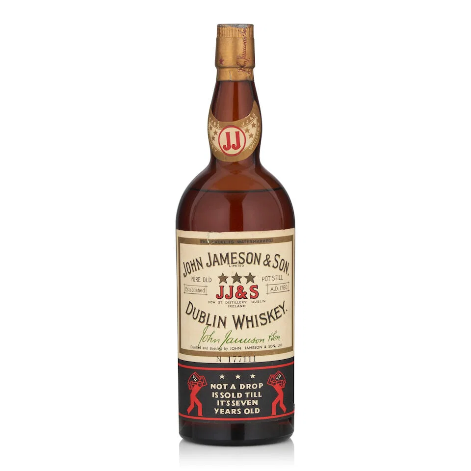 John Jameson & Son Three Star Dublin Whiskey 7 Years Old (1 bottle, size not stated, presumed 1L)