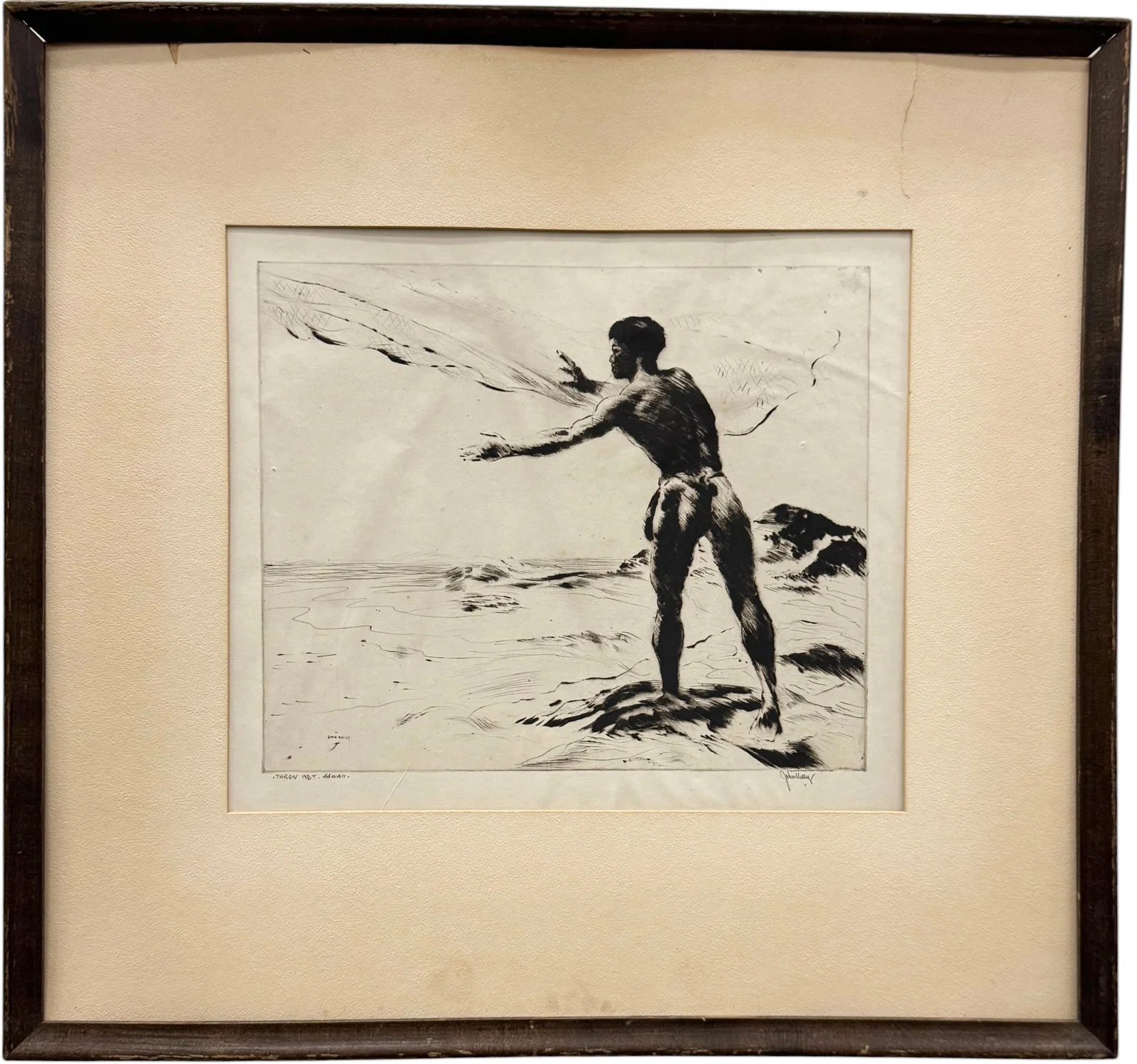 JOHN MELVILLE KELLY "Thow New, Hawaii", Etching