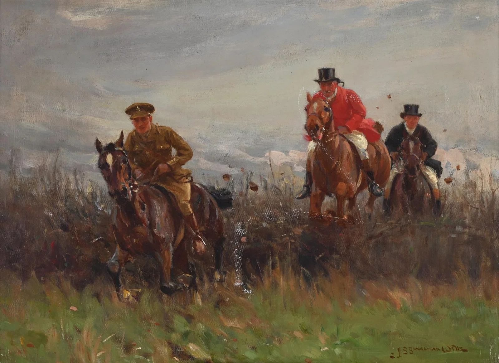 JOHN SANDERSON-WELLS (BRITISH 1872-1955), STILL AT THE FRONT