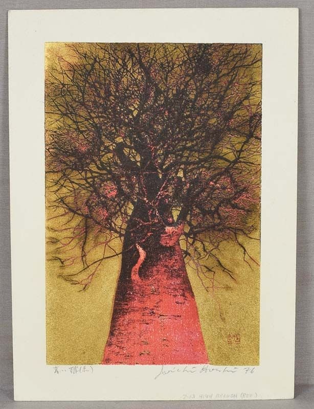Joichi HOSHI print HIGH TREETOP (RED) 1976