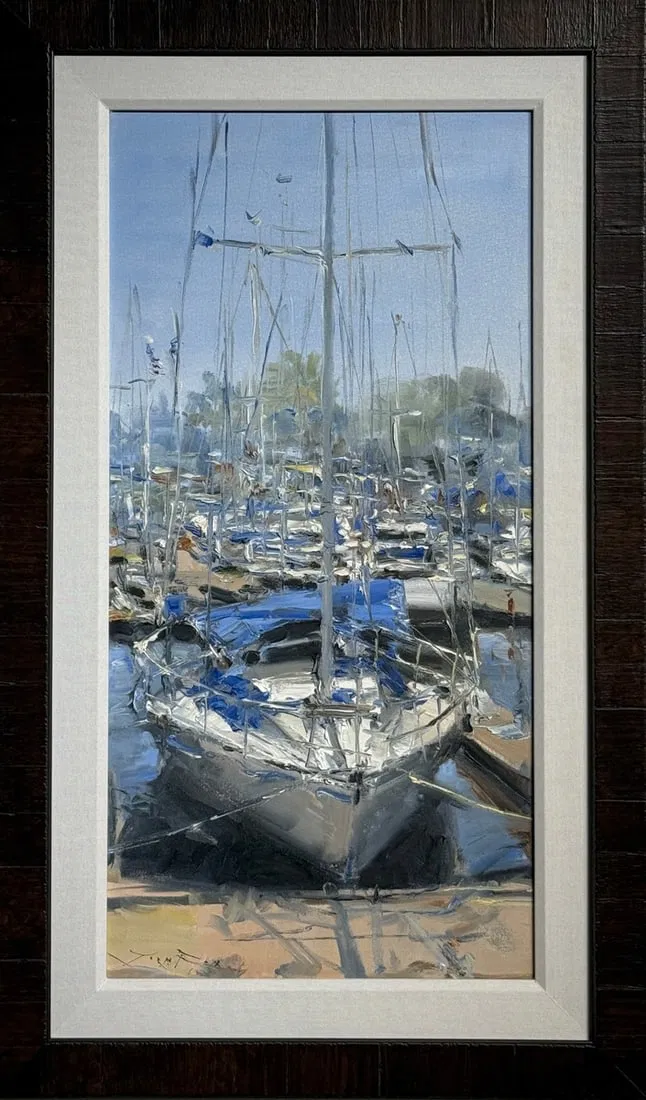 Jorn Fox (Untitled - Nautical) Signed Original Oil
