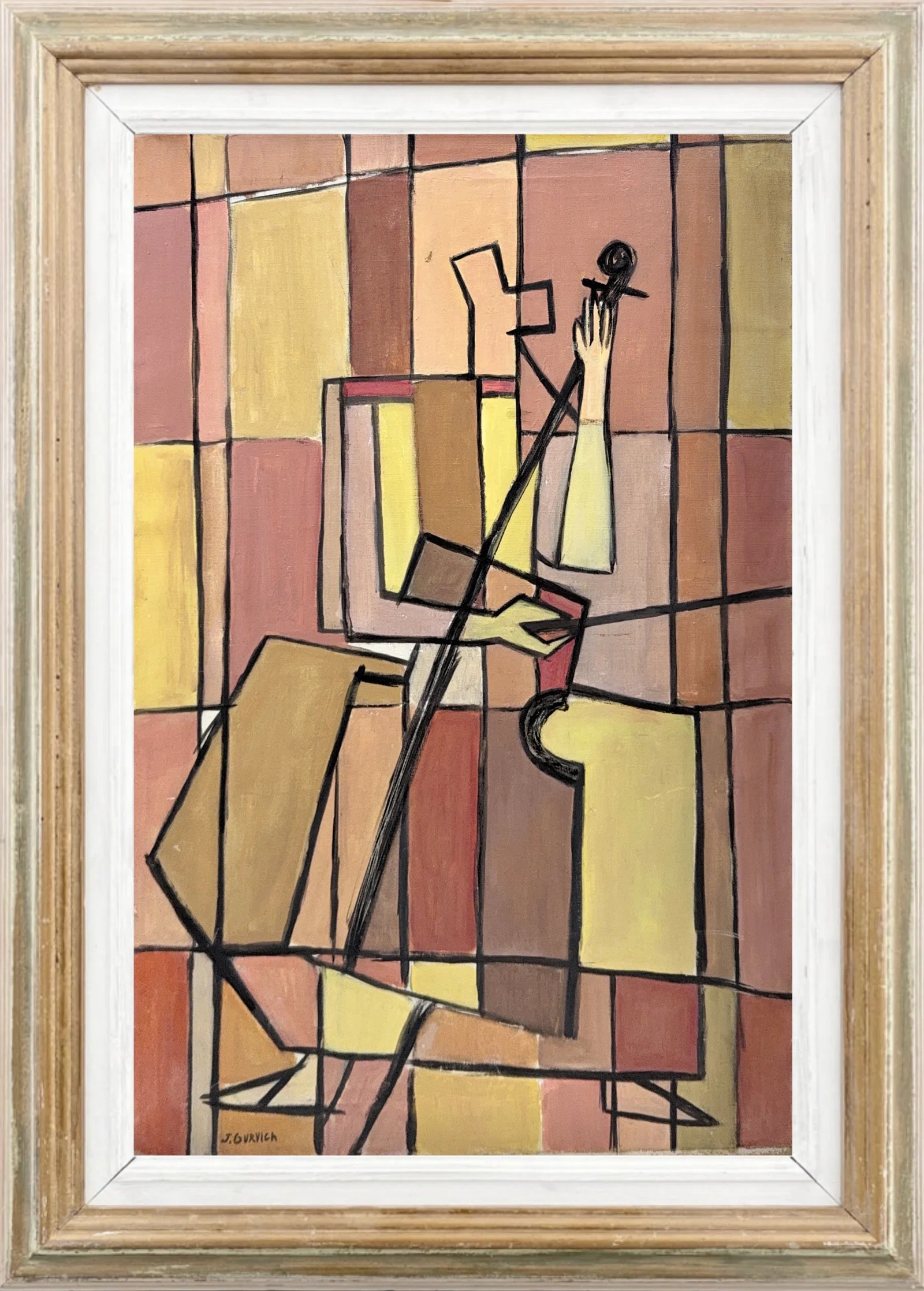 Jose (Zusmanas Gurvicius) Gurvich, Oil on Canvas, Uruguayan (1927 - 1974)