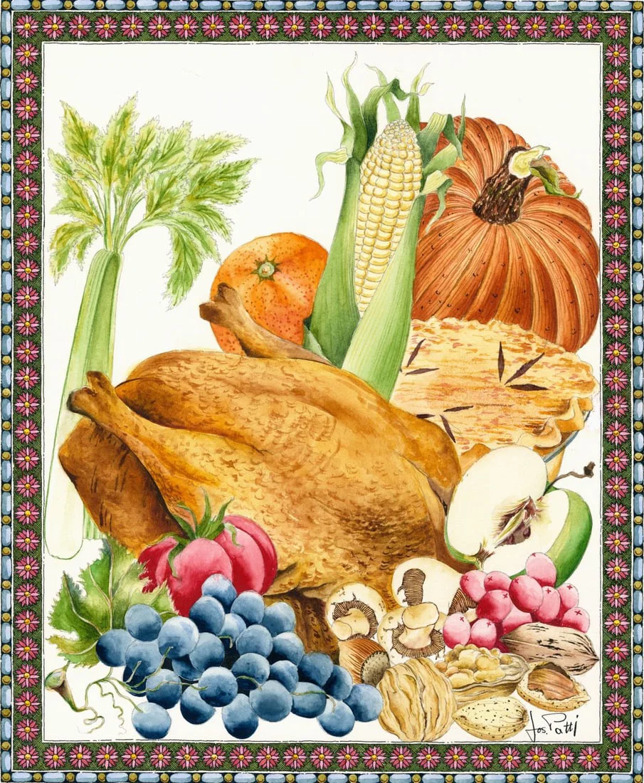 Joseph Patti (US,20C) watercolor painting