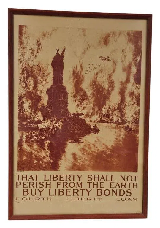 Joseph Pennell WWI Liberty Bonds Poster NYC