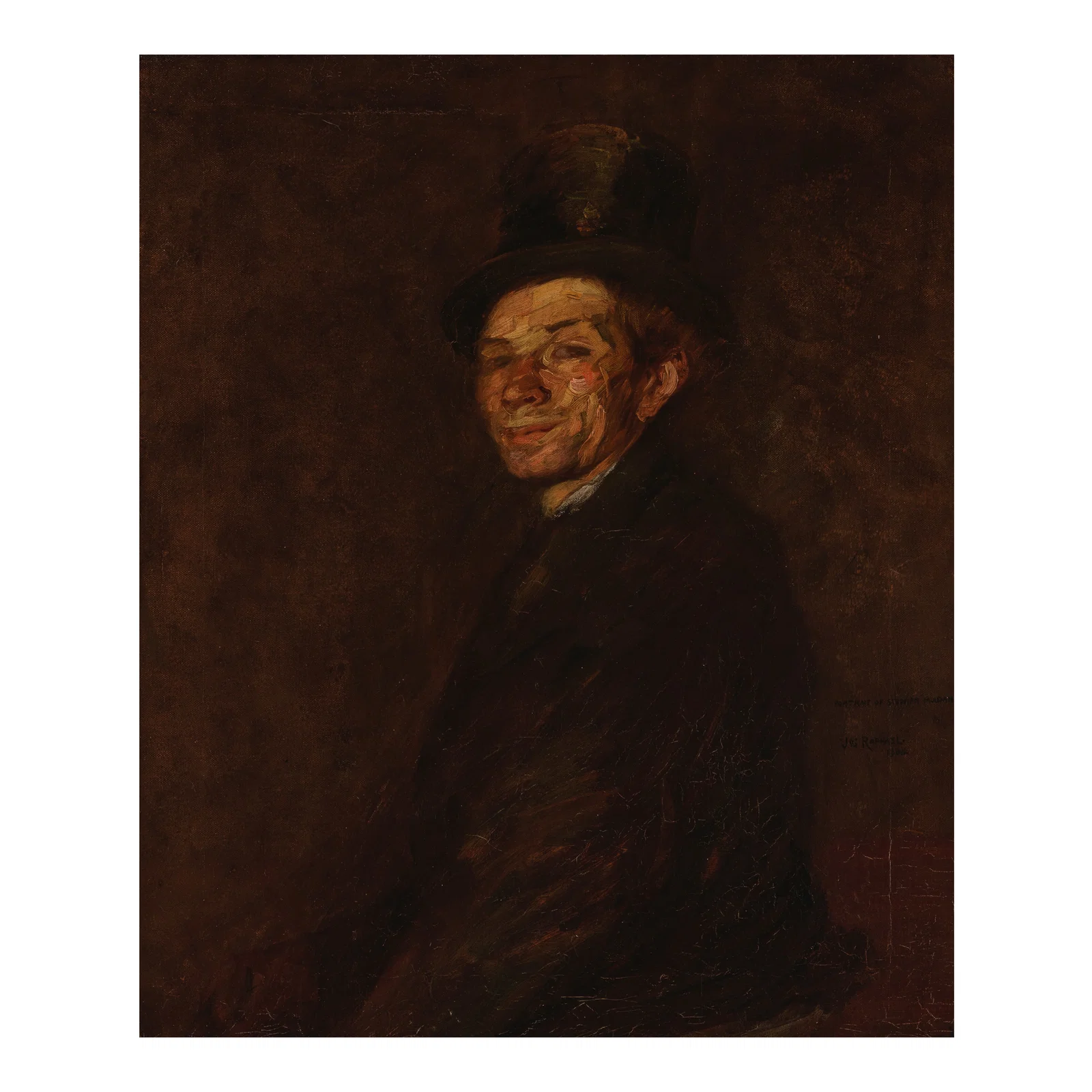 JOSEPH RAPHAEL (1869-1950) Portrait of Stephen Muldah 36 x 30 in. (Painted in 1908.)