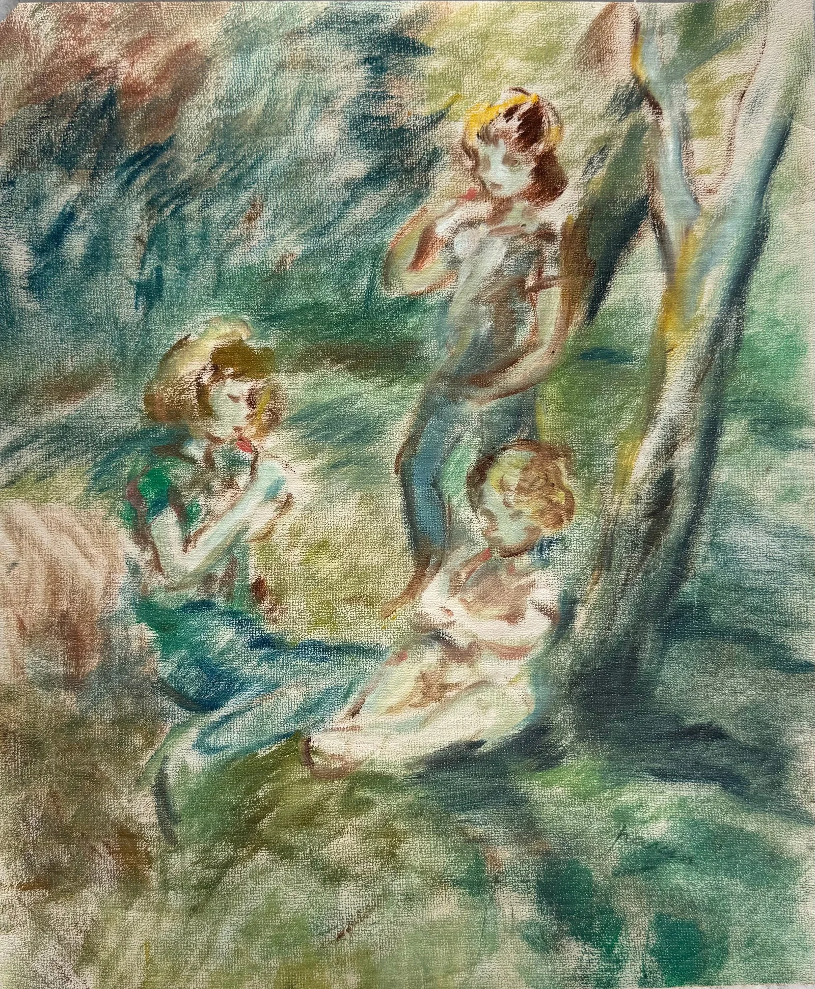 Jules Pascin Oil on Paper Painting