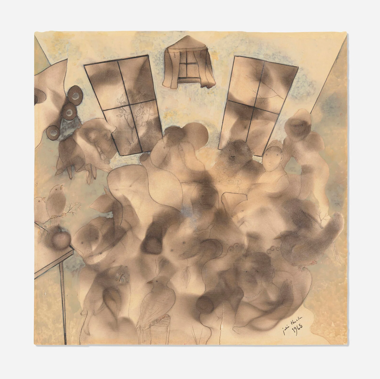 Julia Thecla, Four Birds at a Party