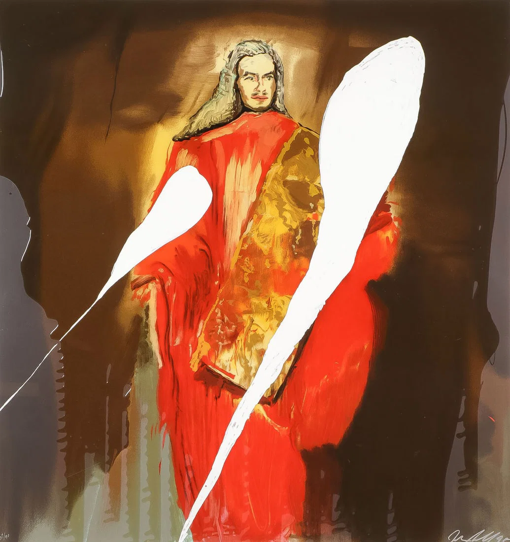 JULIAN SCHNABEL SIGNED EDITIONED SILKSCREEN