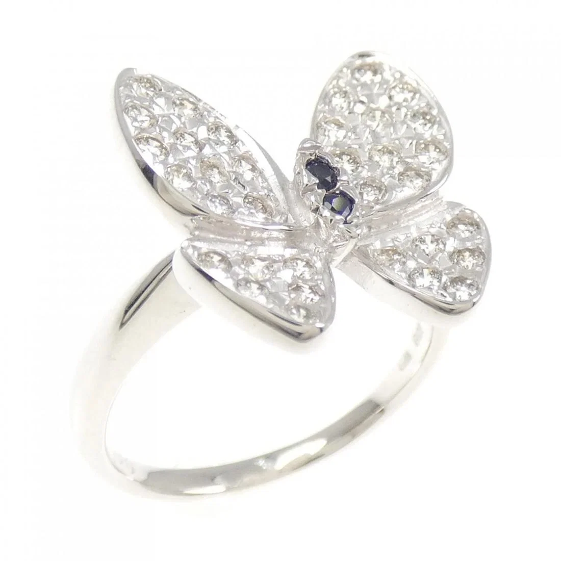 K18WG BUTTERFLY SAPPHIRE RING