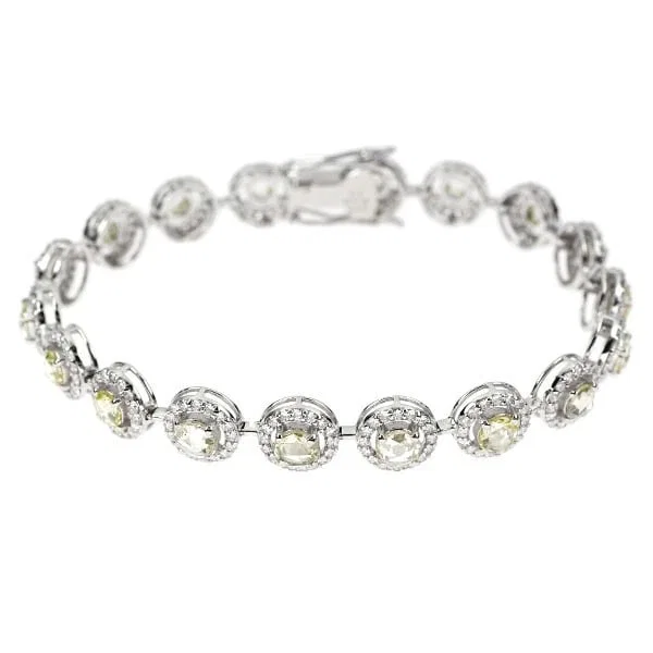 K18WG ROSE CUT DIAMOND BRACELET