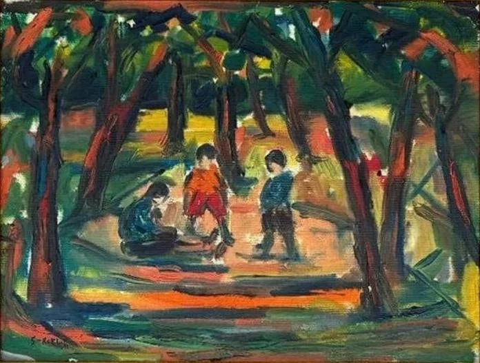 Karl Schmidt-Rottluff, Oil on canvas.