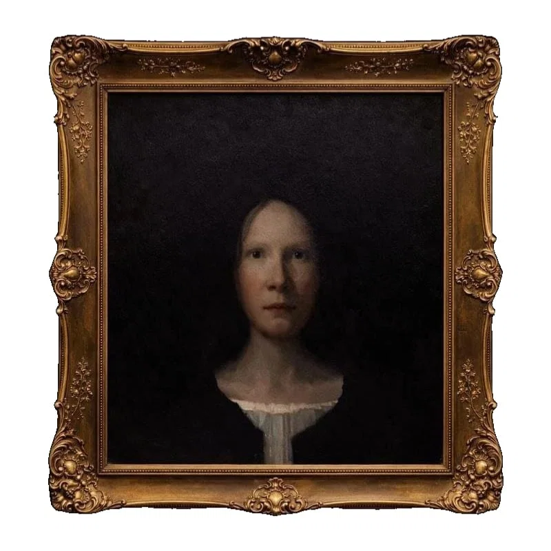 Kashiwada Tadashi, "Kuroi Kami to KAdigAn" (Black Hair and Cardigan), Oil on Canvas, Figure