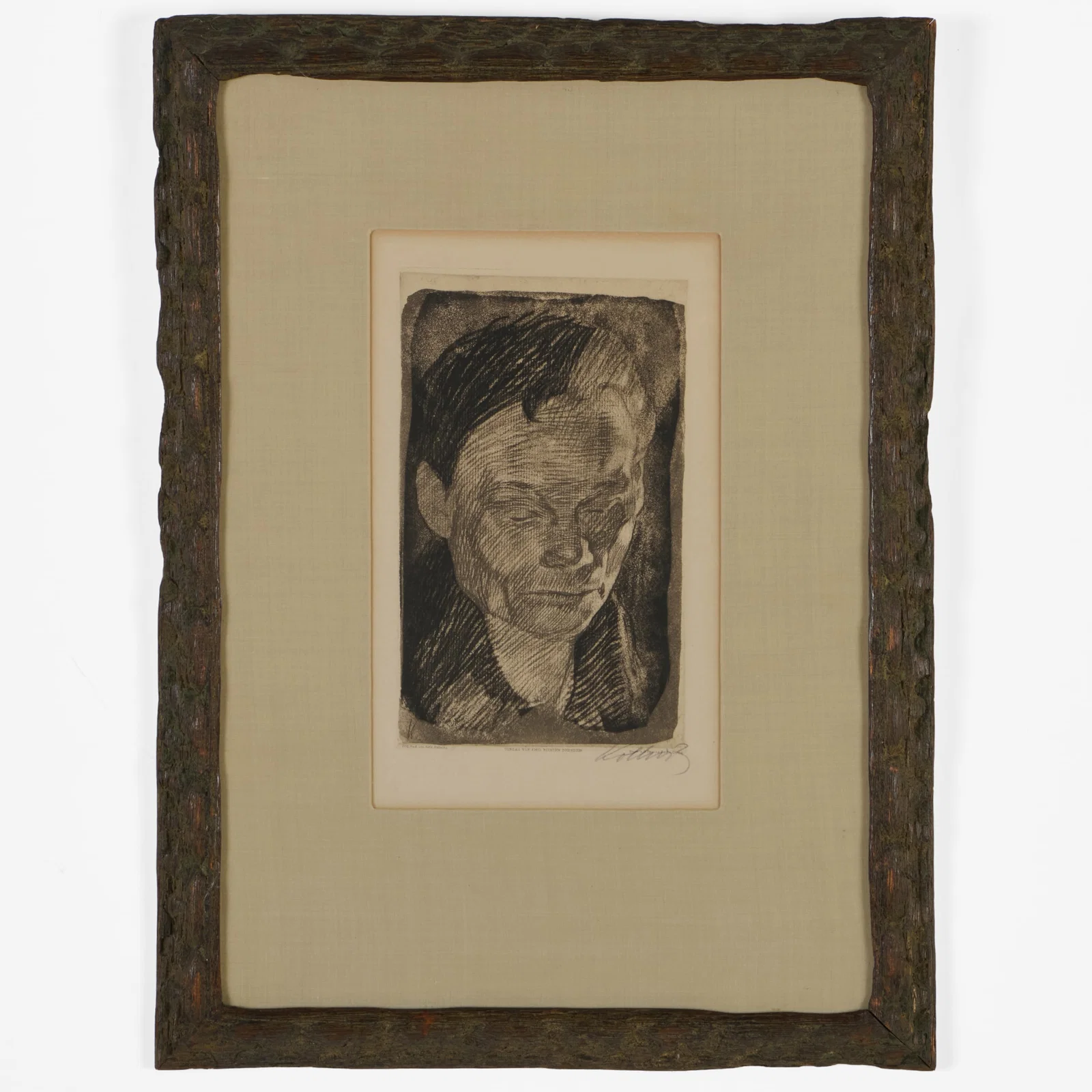 Kathe Kollwitz (1867-1945): Frauenkopf; and Beratung, from A Weaver's Revolt