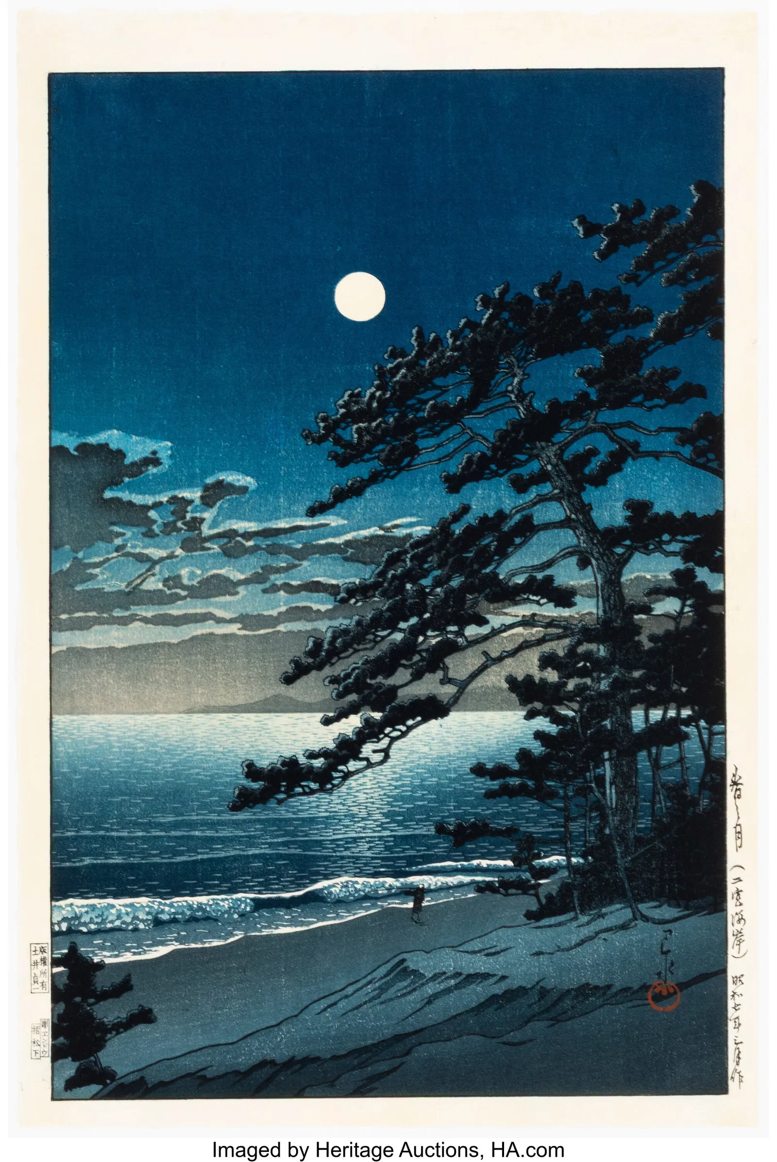 Kawase Hasui (Japanese, 1883-1957) Spring Moon a