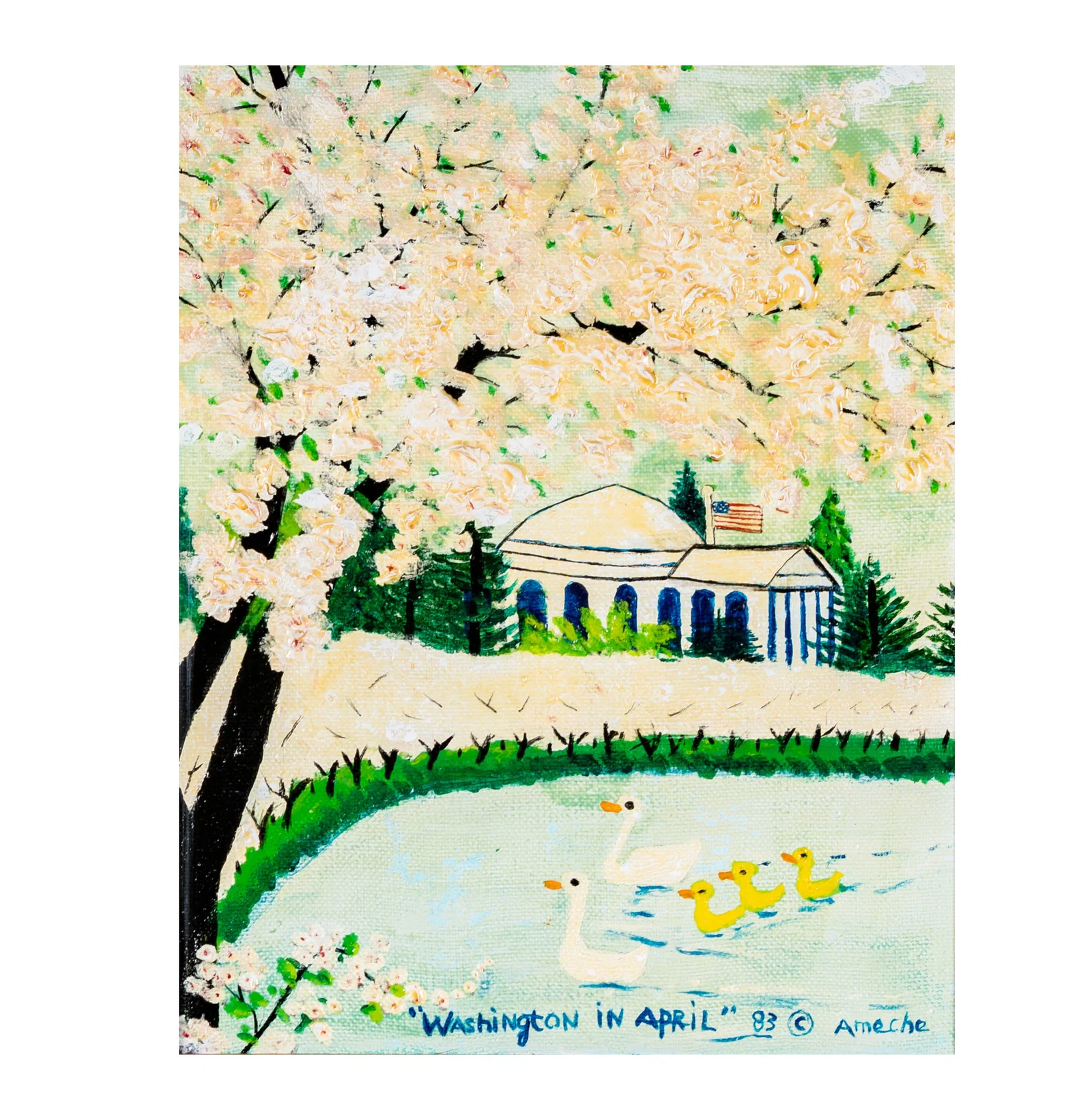 Kay Ameche (1904-2005), Washington in April, 1983