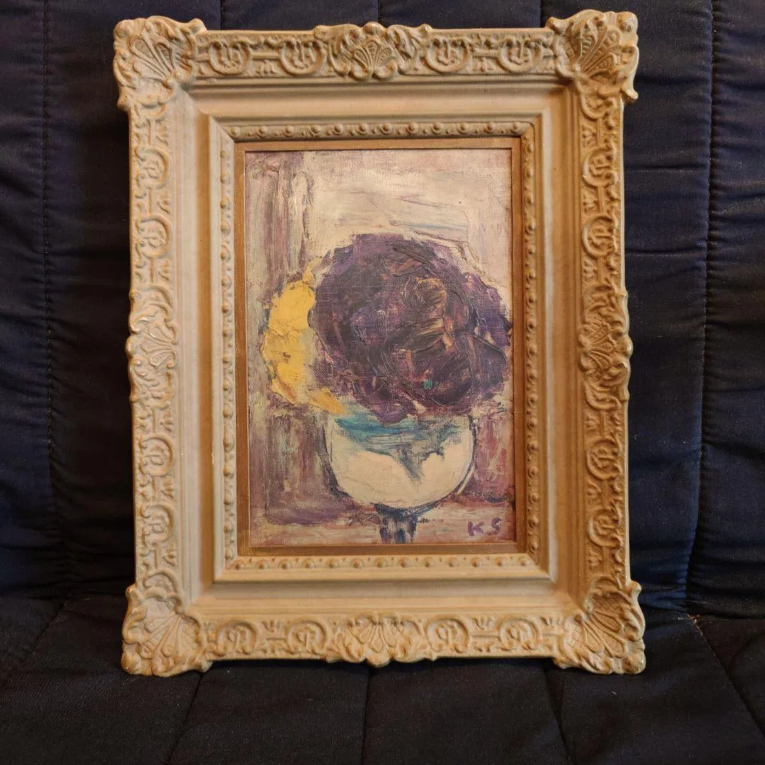 Kazuo Shimura, Violet Oil Painting K.S.