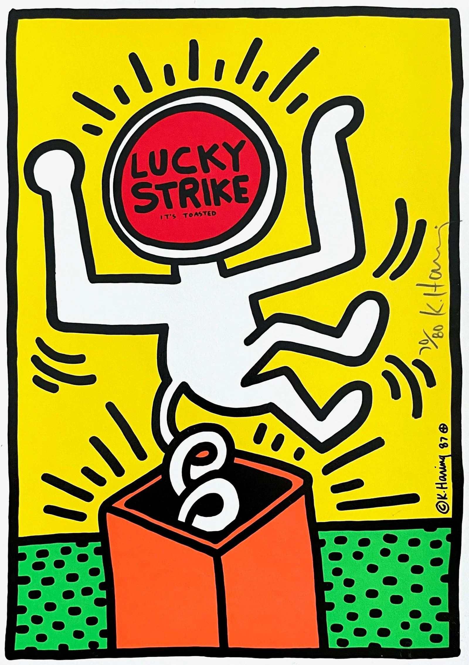 Keith Haring, Lucky Strike (Littmann P. 78), Silkscreen