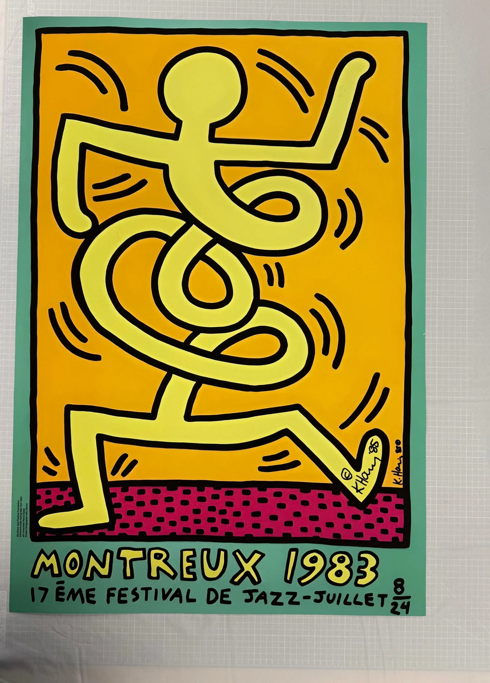Keith Haring Montreux lithograph