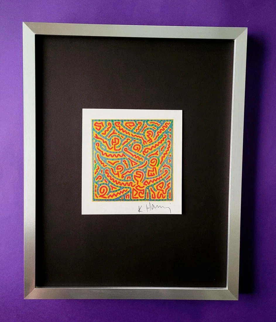Keith Haring | Vintage Print Signed | Collector Piece Framed TS
