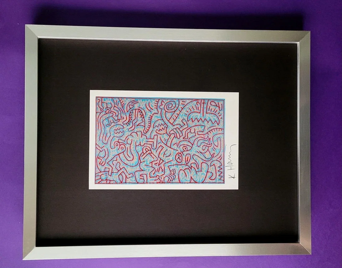 Keith Haring | Vintage Print Signed | Mounted & FramedBuy it Now ! TS