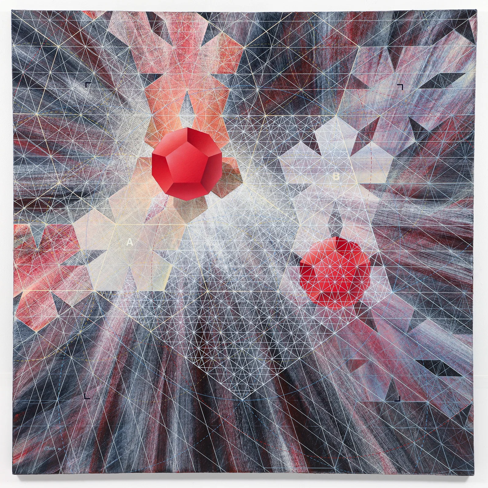 Ken Batista Acrylic on Canvas Best Laid Plans II 1988