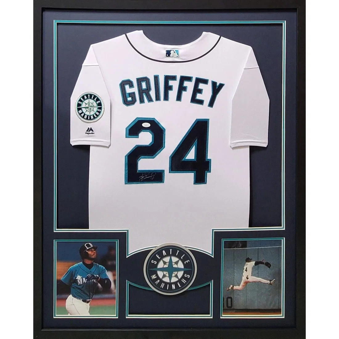 Ken Griffey Jr. Signed Framed Jersey JSA Authenticated Seattle Mariners