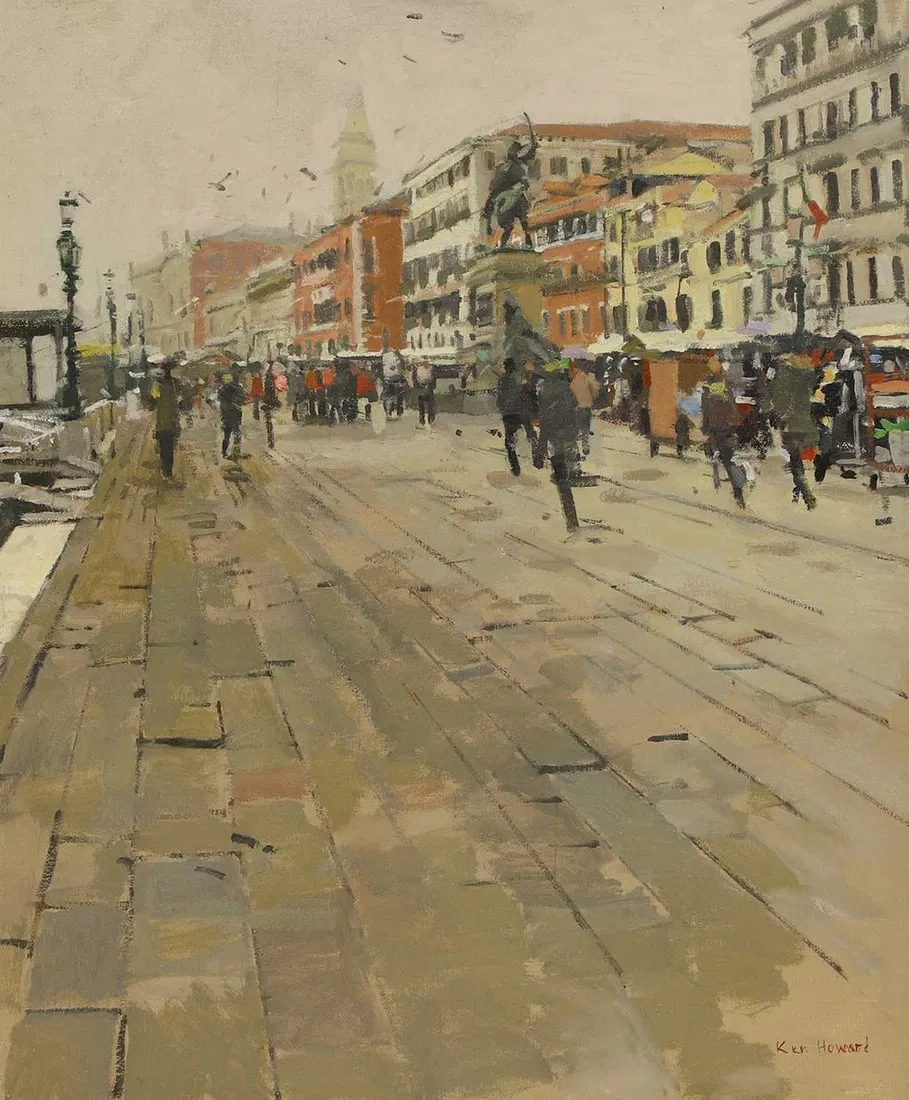 ▲ Ken Howard RA (British, 1932-2022) Misty morning, Venice, 2015