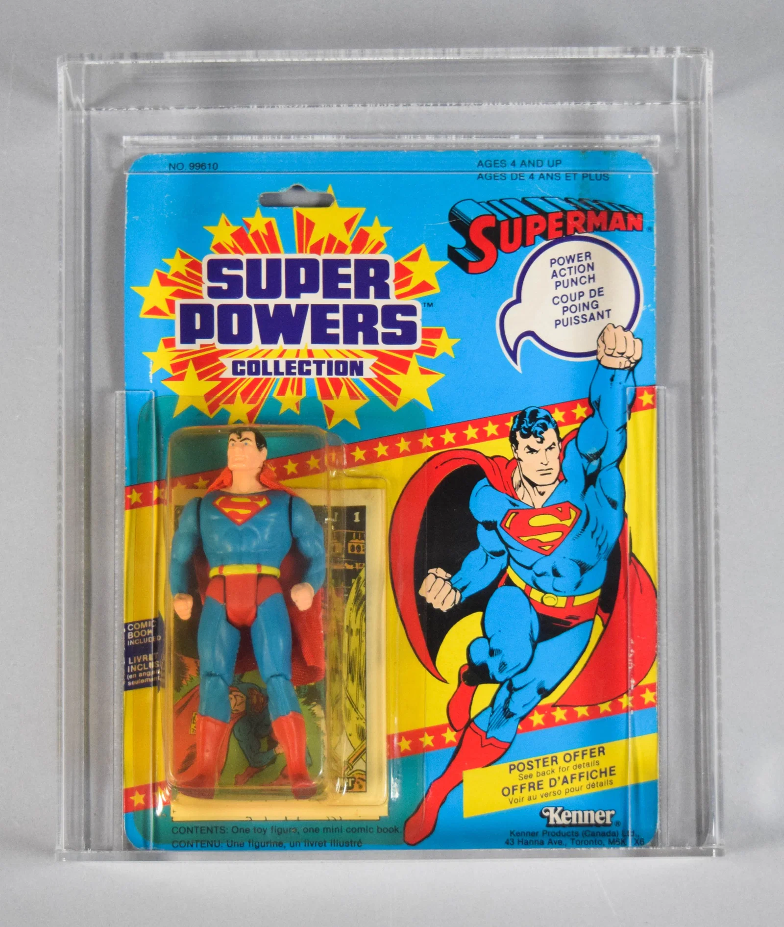 Kenner Super Powers Superman 12-Back Action Figure CAS 75+