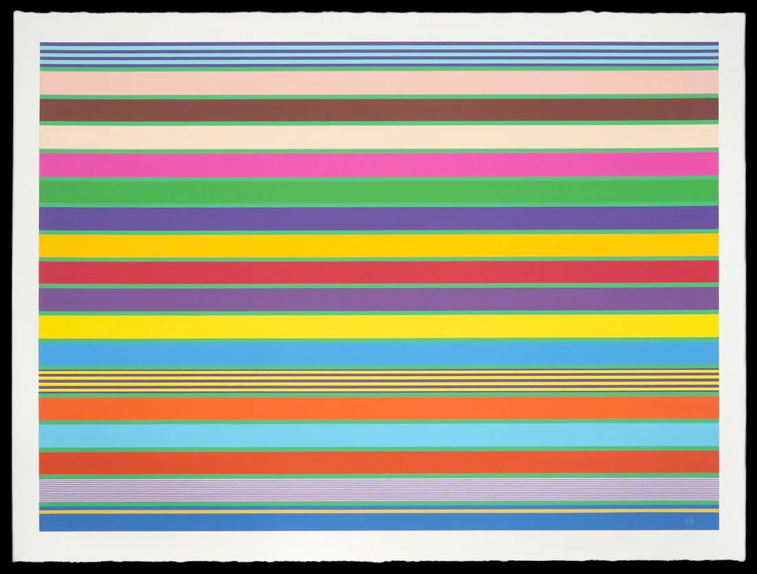 Kenneth Noland 'Stripes' Serigraph 1998