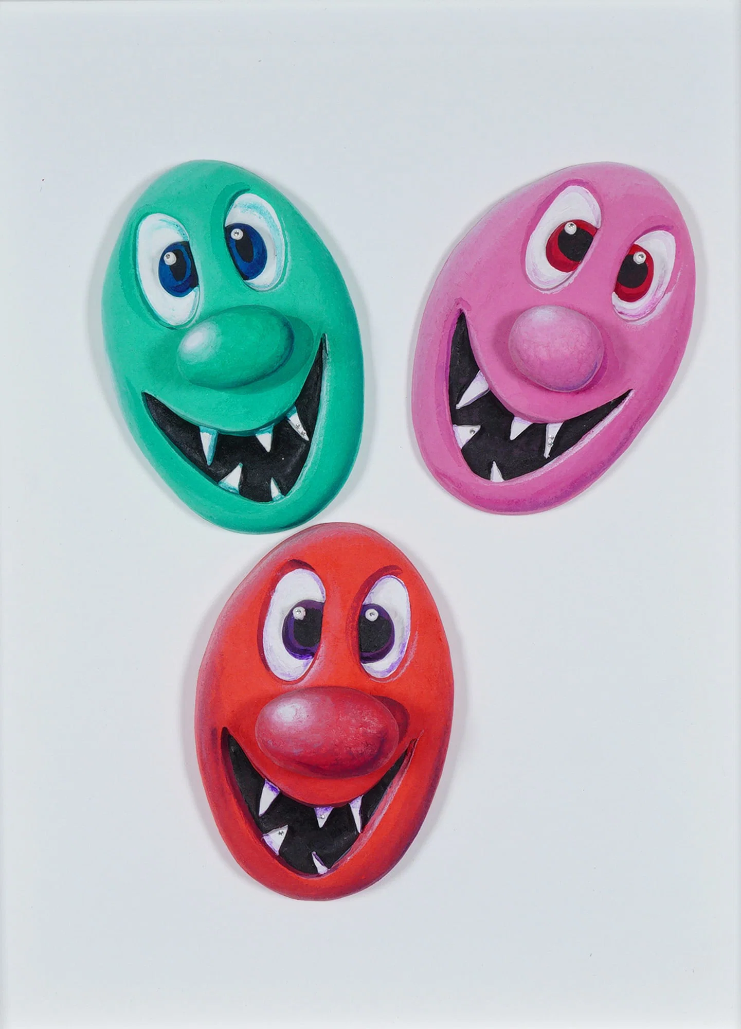 Kenny Scharf (American, b. 1958) One-of-a-Kind Artwork, Pace Face 37, Signed