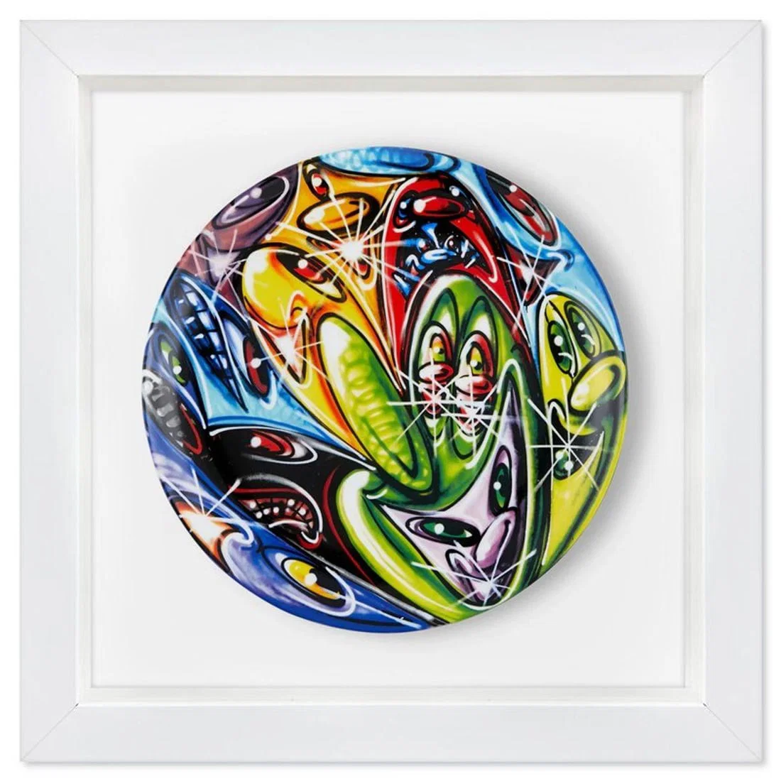 Kenny Scharf, "Coloridi" Framed Limited Edition Fine Bone China Plate