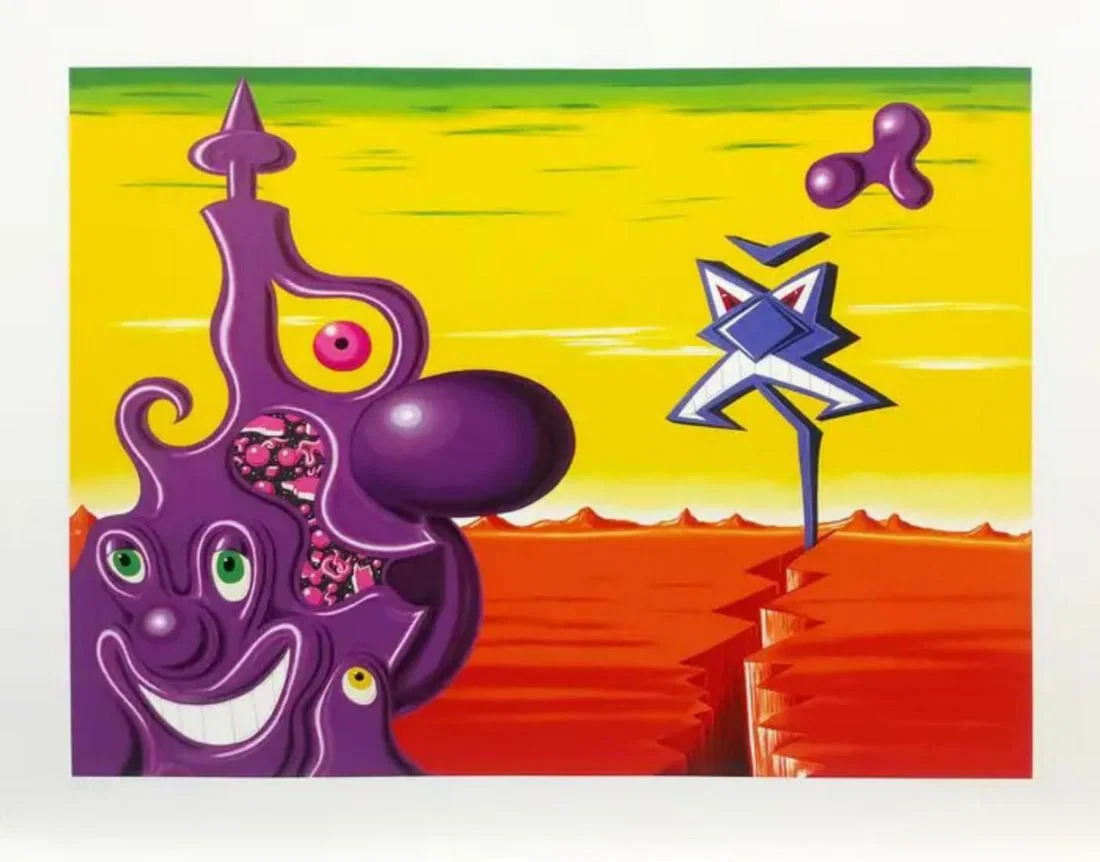 Kenny Scharf, 'Sajippe Krakka Joujes', Signed Limited Edition Serigraph, 1997