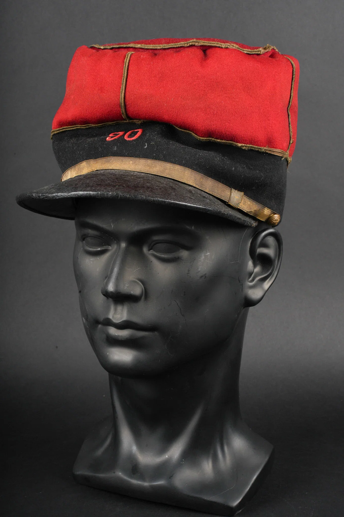 Kepi de sergent 90eme RI. Sergeant’s kepi, 90th Infantry Regiment