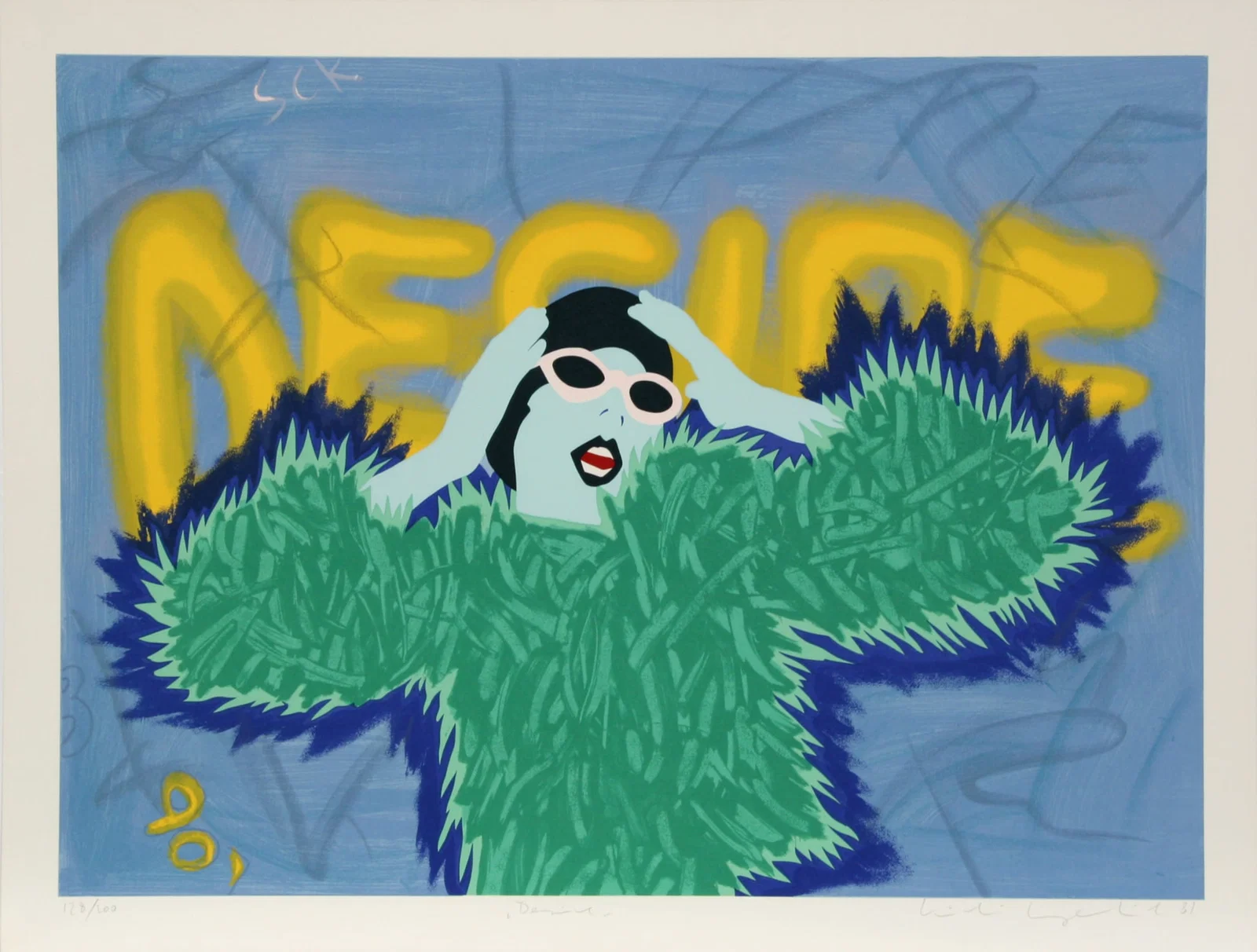 Kiki Kogelnik, Desire, Screenprint