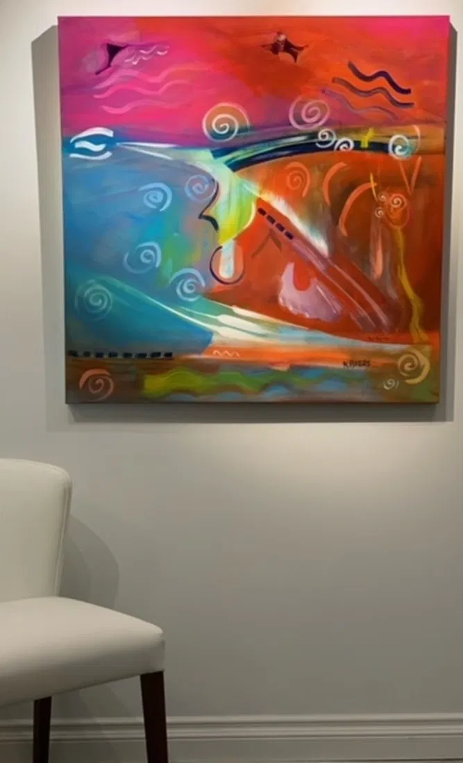 Kimm Byers "Special Instructions" Signed Original Acrylic