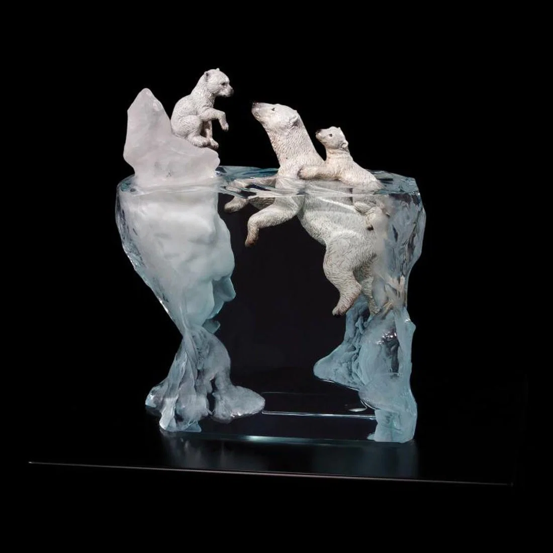 Kitty Cantrell, "A Mother's Calling" Limited Edition Mixed Media Lucite Sculpture with COA.