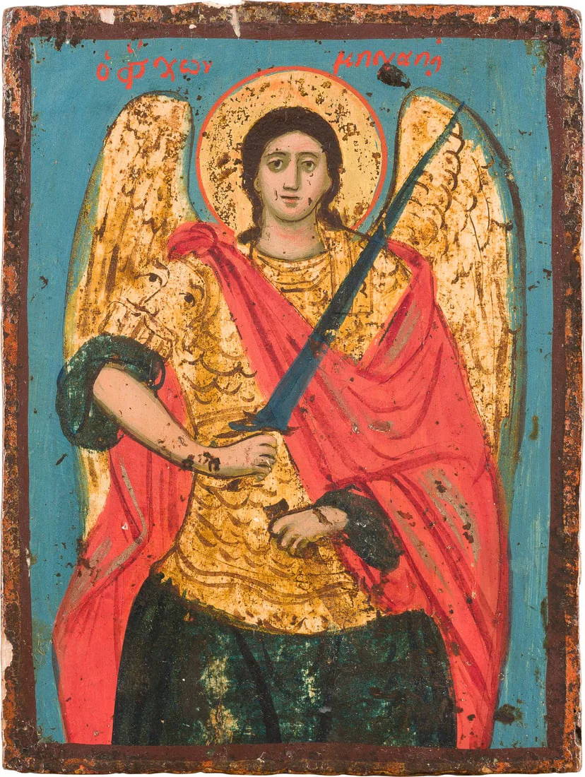 | KLEINE IKONE MIT DEM ERZENGEL MICHAEL