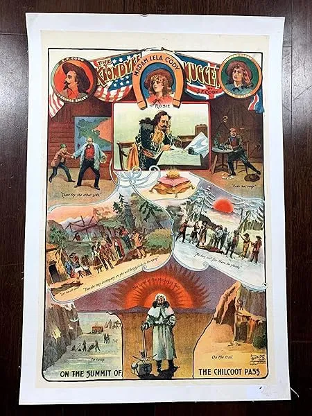 Klondyke Nugget - Madam Lela Cody (1903) 20x30 Irish Theater Poster LB
