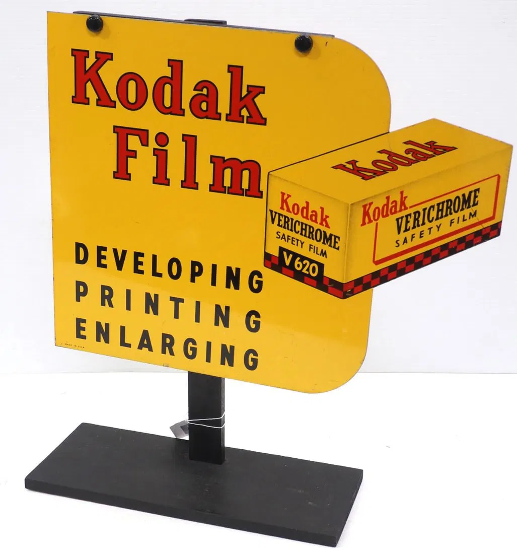 Kodak Film Verichrome Safety Film die-cut sign