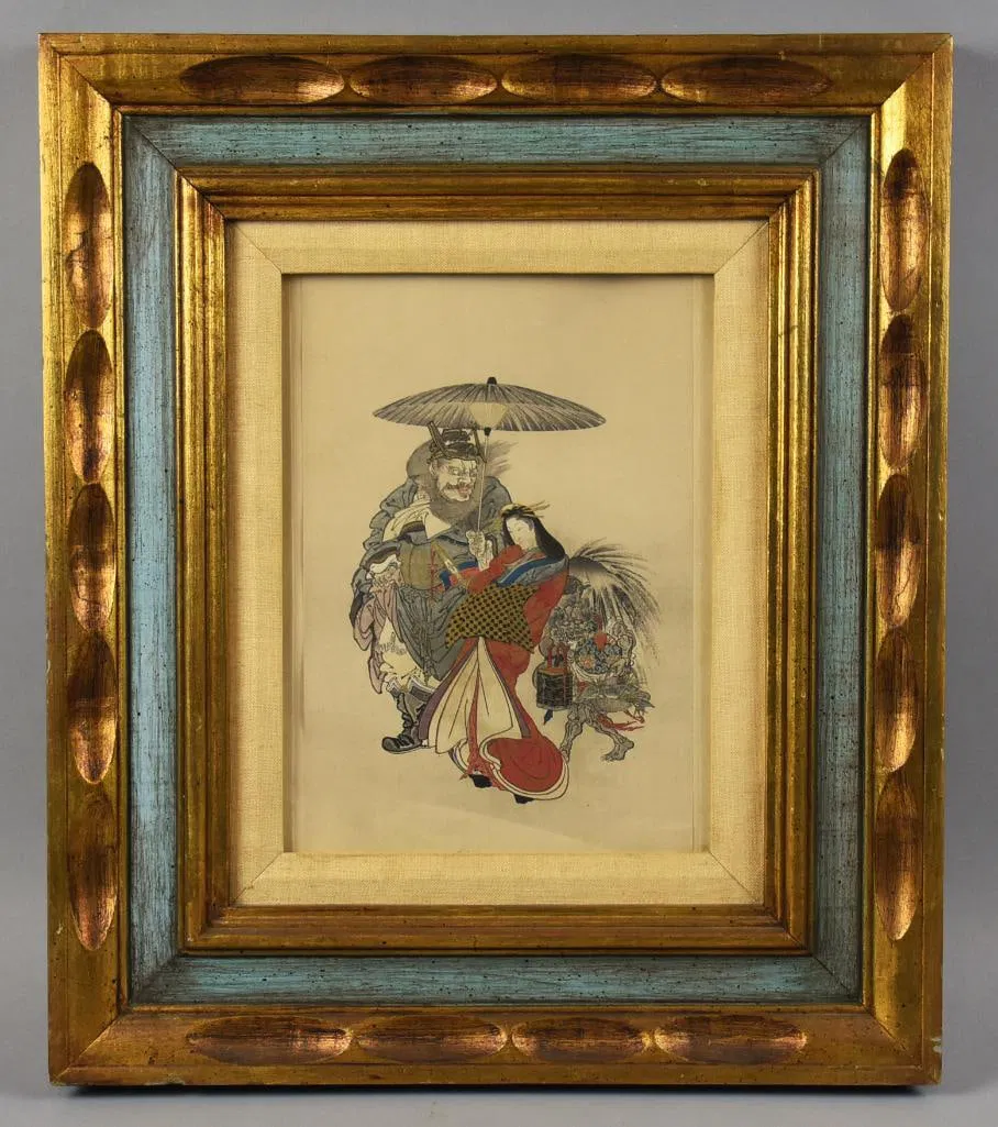 Koga Shoki the Demon Queller Escorting a Courtesan