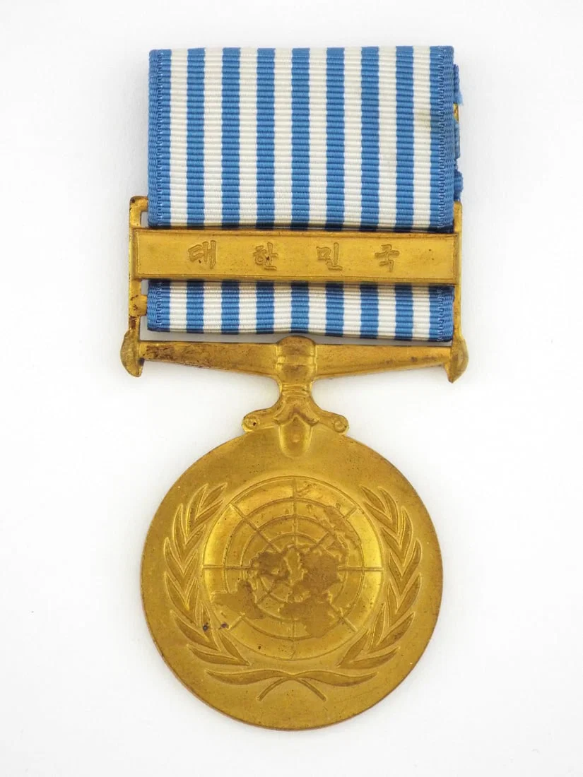 Korean War UN SERVICE MEDAL Republic of Korea Issue Clasp