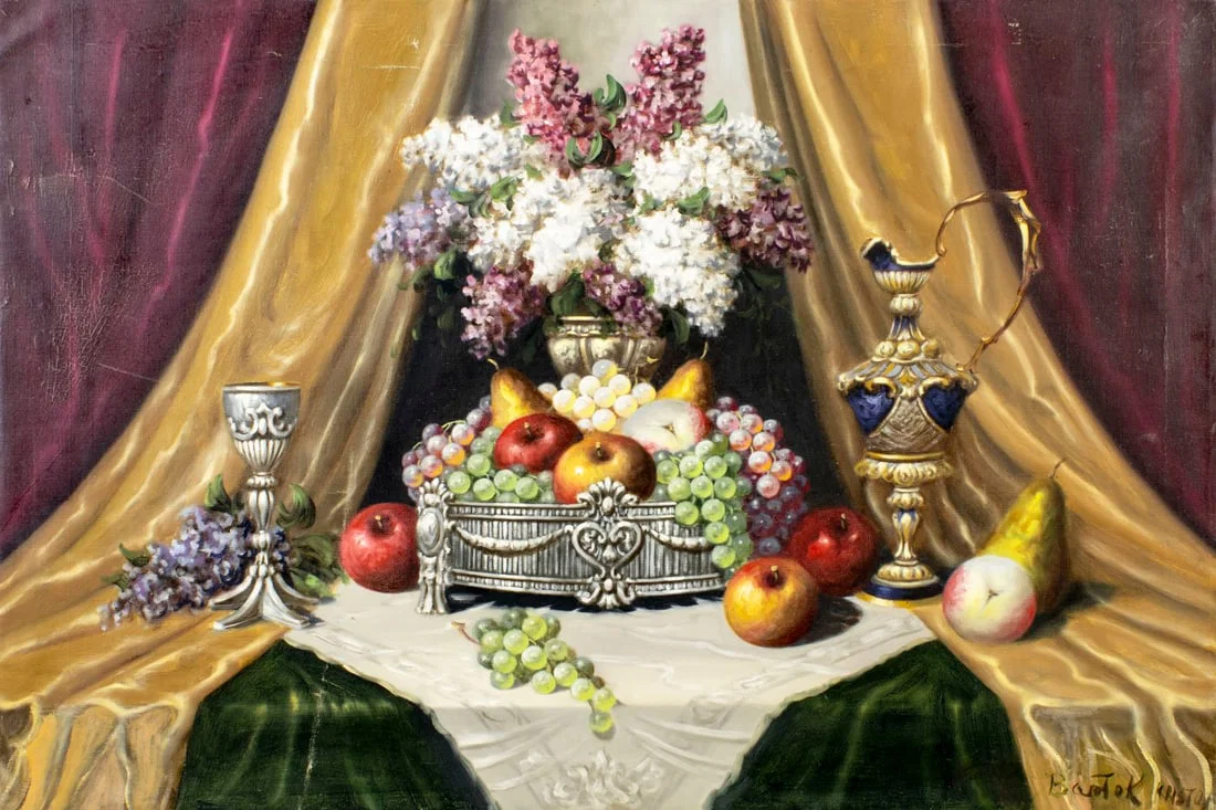 Kristof Bartok (Hungary,20C) oil painting
