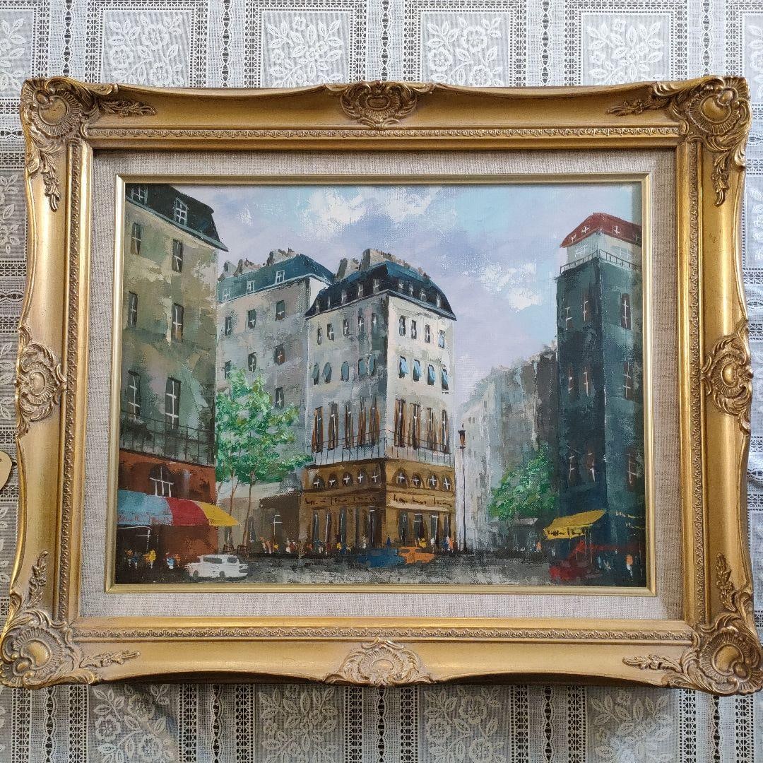 Kunio Yokoyama, oil painting, size F6, "Paris"