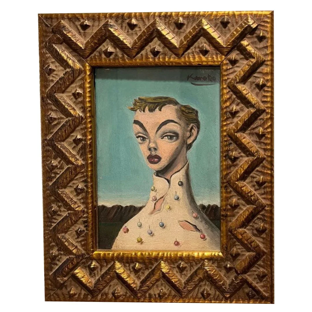 Kuniyoshi Kaneko, Oil Painting, Portrait of a Woman