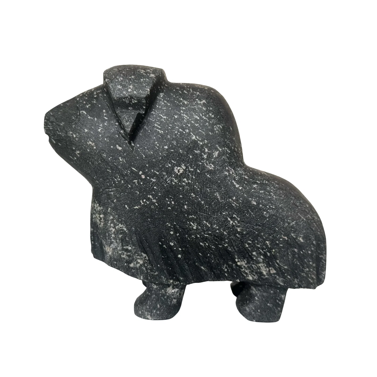 Kupapik Ningeocheak Inuit Stone Carving - Muskox - Coral Harbour 2021 - Serpentine - Canadian Inuk