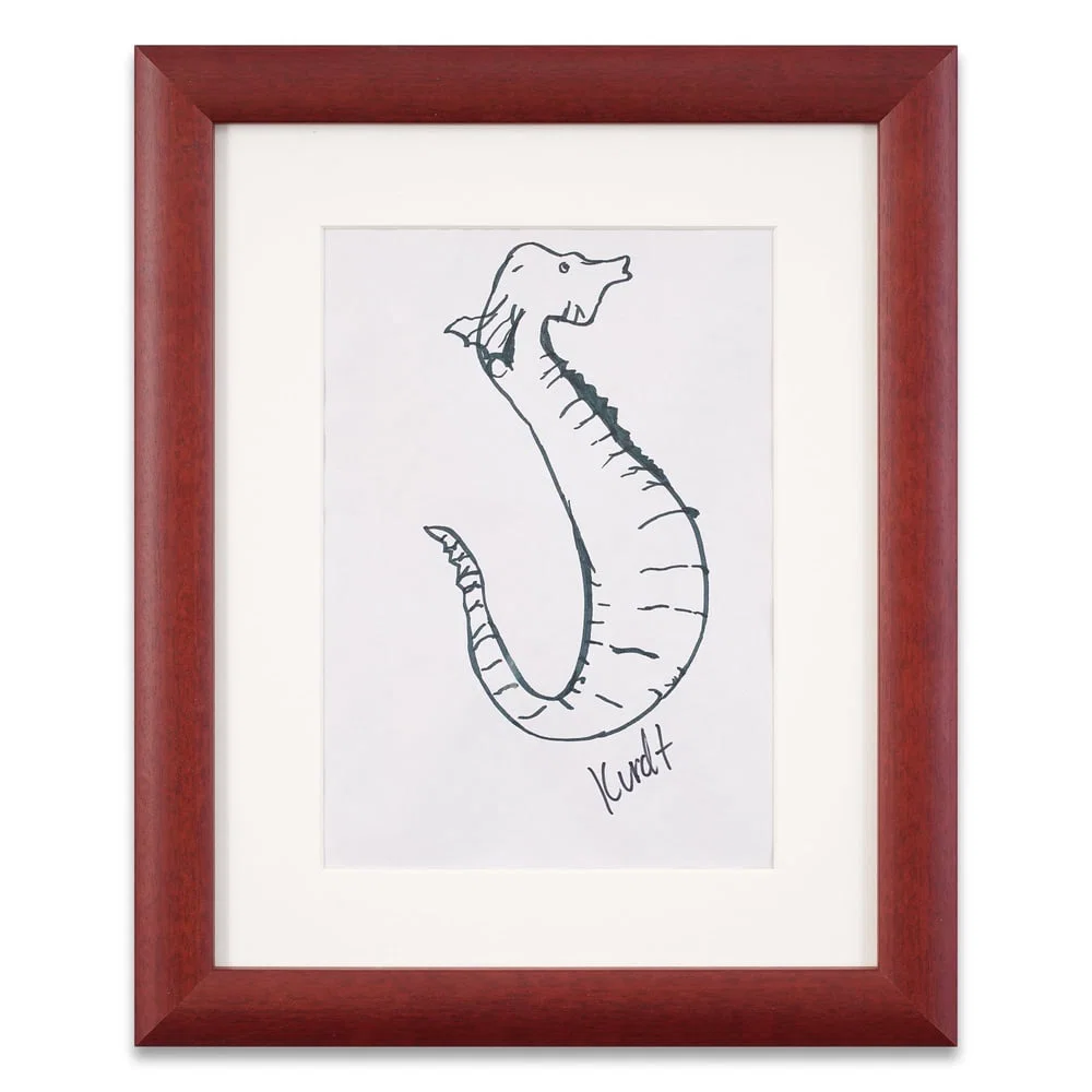 KURT COBAIN SIGNED DRAWING